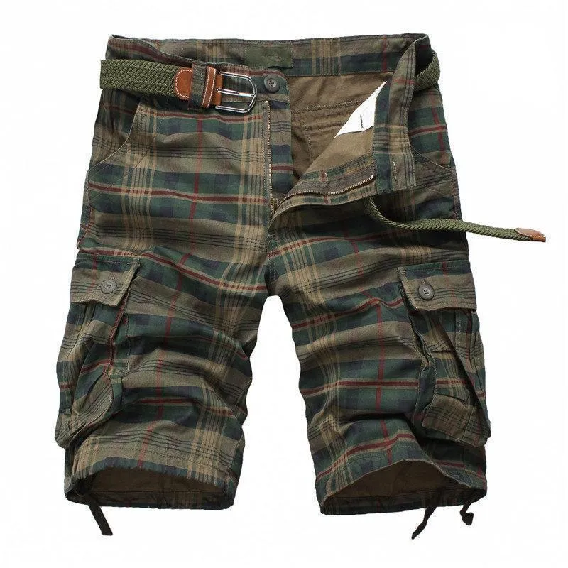 West Louis™ Fashion Plaid Shorts