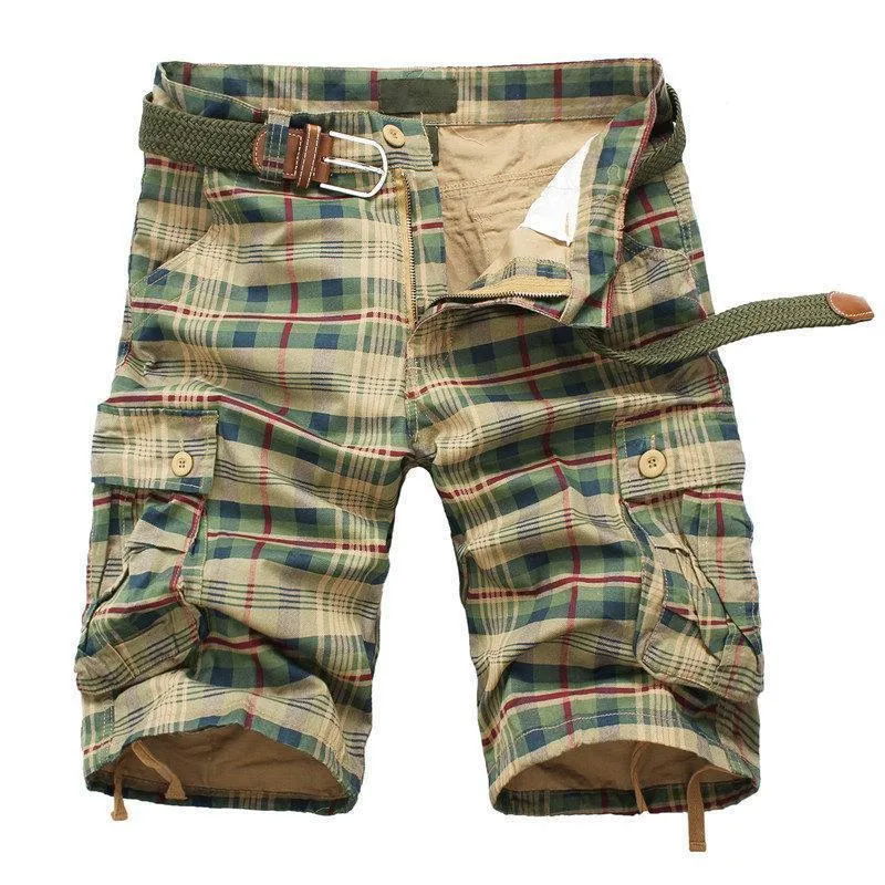 West Louis™ Fashion Plaid Shorts