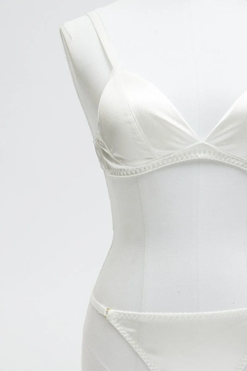White Satin Lingerie Set