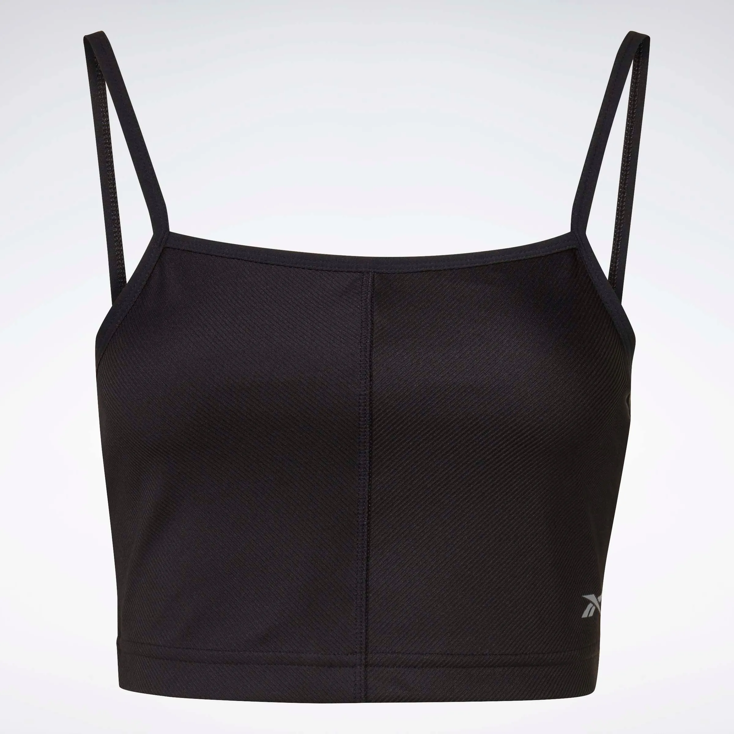 Yoga Performance Rib Crop Top Black