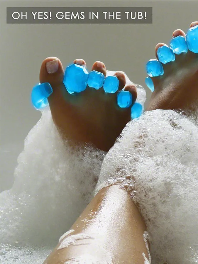 YogaToes Gems Toe Separators - Sapphire Blue