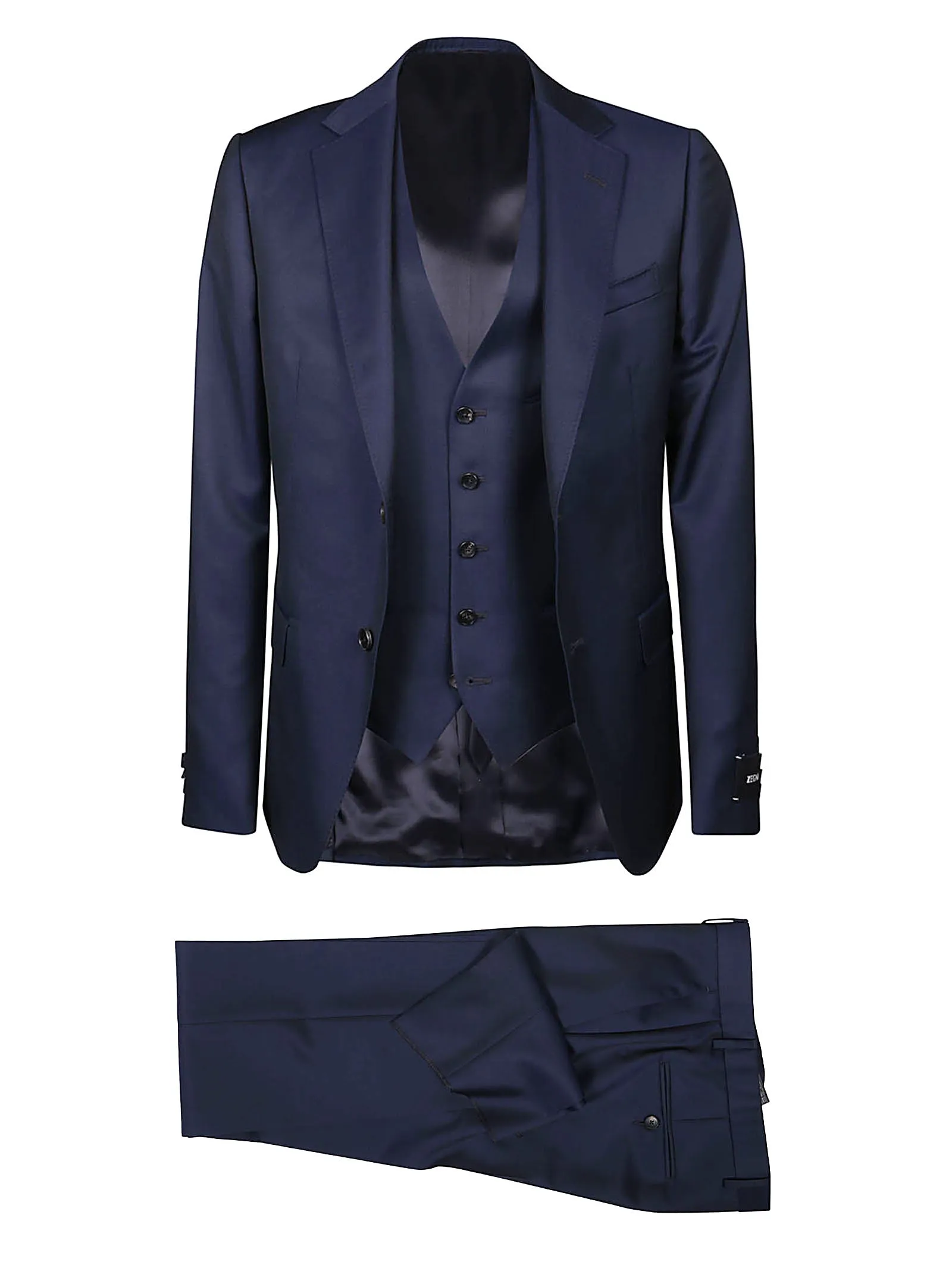 Z Zegna Three-Piece Single-Breasted Suit