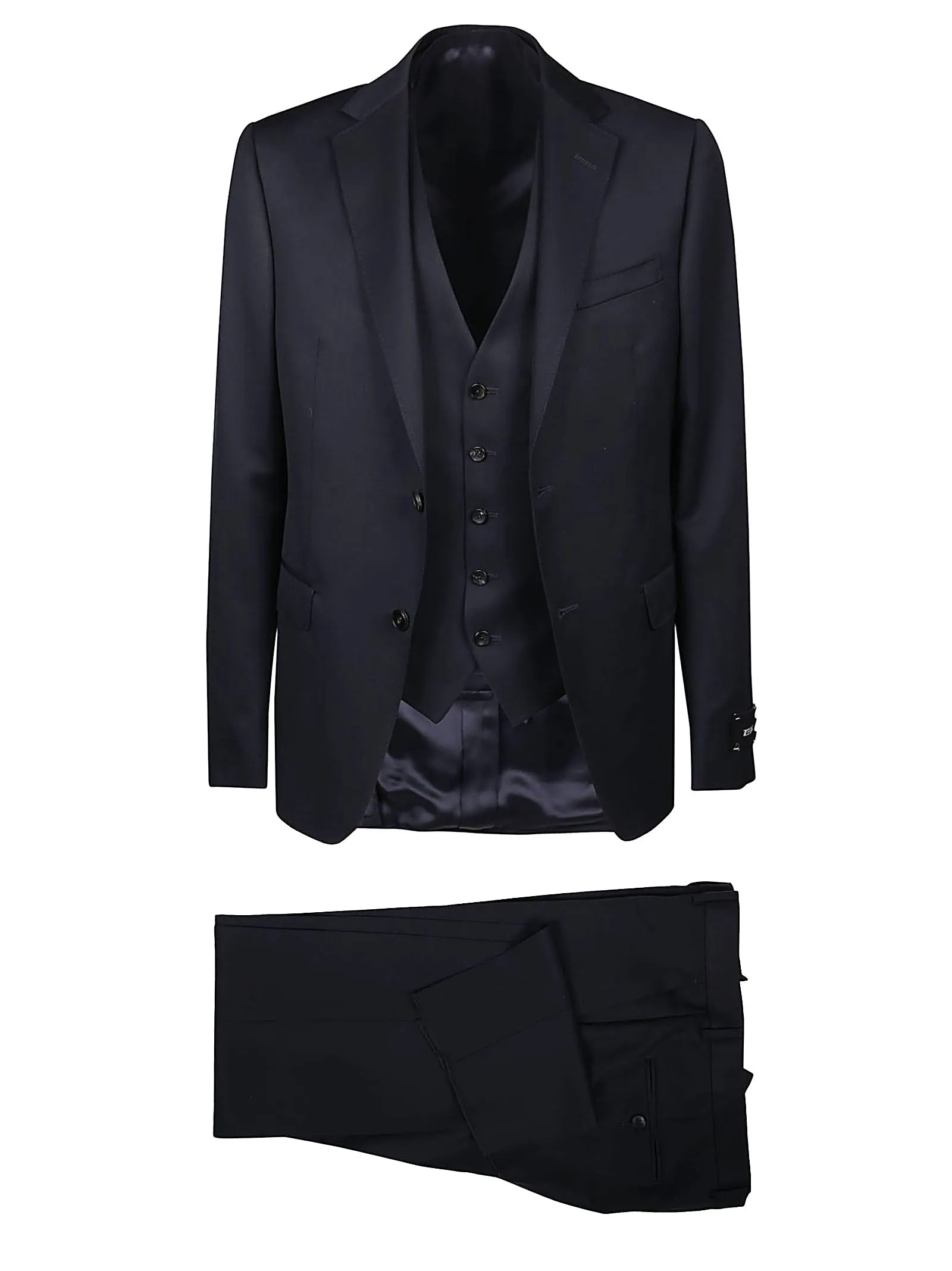 Z Zegna Three-Piece Single-Breasted Suit