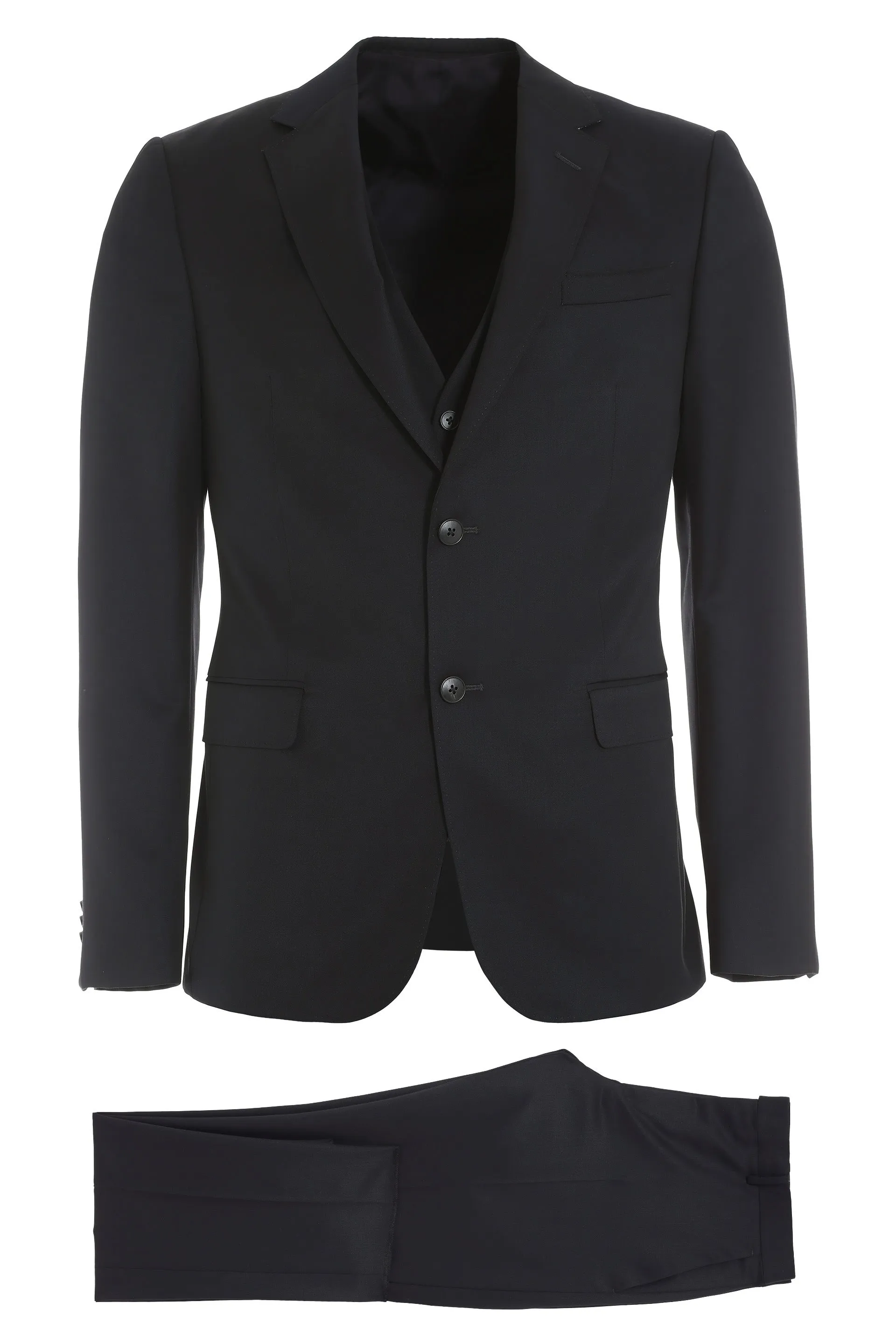 Z Zegna Three-Piece Single-Breasted Suit