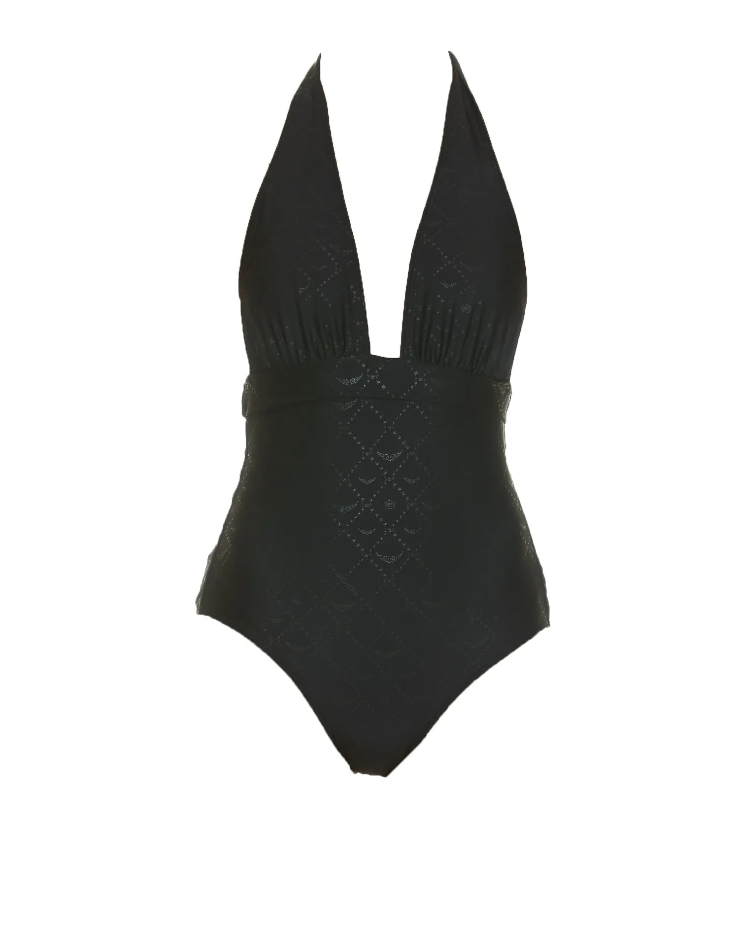 Zadig & Voltaire Logo Detailed Halterneck One-Piece Swimsuit